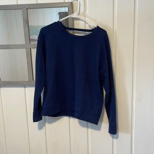 Navy Nike Open Back Sweatshirt